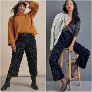 Anthropologie Maeve Eve Ponte Wide-Leg Pants women’s size 10 petite